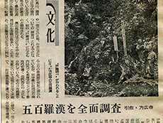 五百羅漢調査に関わる報道資料